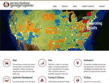 Tablet Screenshot of precisiongeographic.com